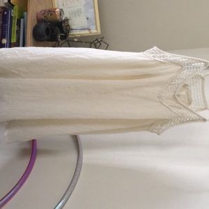 Off White dress with fun collar and straps